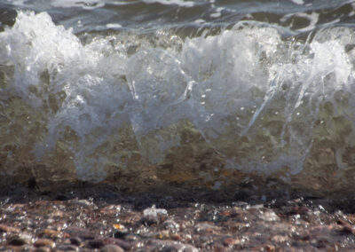 clear waves, Budleigh Salterton, UK